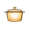 康宁晶焰系列双耳透明锅耐热玻璃汤锅琥珀色可视化煮锅炖锅3L 商品缩略图0