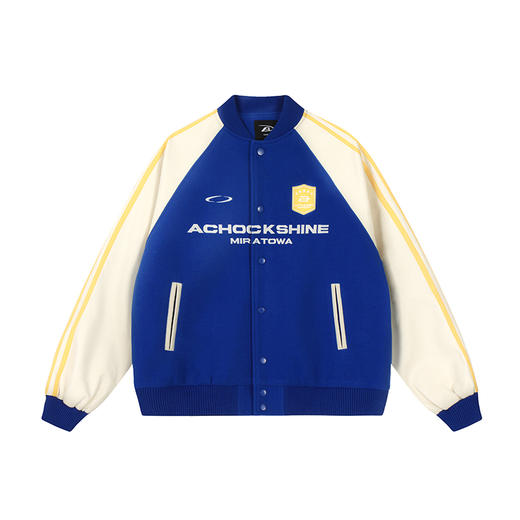 【Achock官方店】拼接撞色复古棒球服外套男女秋冬新品美式夹克潮 商品图3
