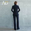 AD高级感黑色微喇裤秋季2026新款新中式盘扣西装套装醋酸西服外套 商品缩略图4