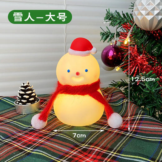 圣诞节装饰品布置 手提小夜灯平安夜道具led电子灯 礼品摆件 商品图5