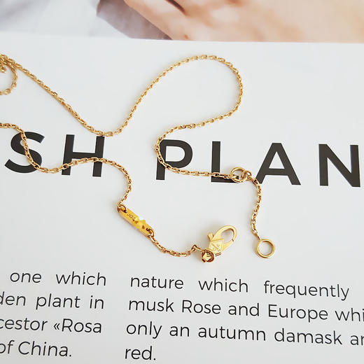 【95新】VCA梵克雅宝Sweet Butterflies系列VCARF69300 18K黄金白贝母蝴蝶项链链长约40cm女士现售价：7200！151124TJ10 商品图5