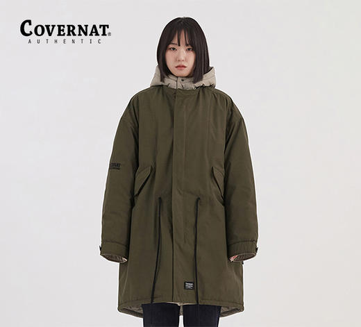 Covernat双面穿棉服长款外套夹棉防风保暖男女上衣CO2203JK35 商品图0