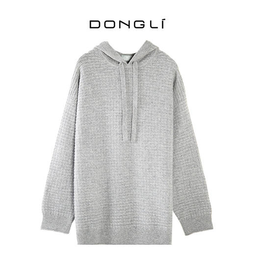 东黎 • 山羊绒女士秋冬休闲气质帽衫 3111 商品图2