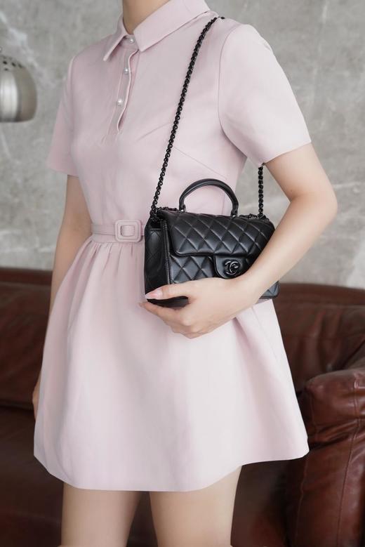 香奈儿24A手柄款CFMini全黑SoBlack斜挎包（HH） 商品图4