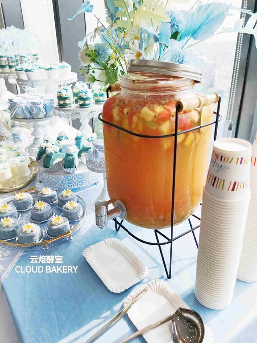 【甜品台定制案例展示】含饮品蓝色主题 商品图1