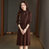 针织连衣裙时尚中长款毛衣两件套CC8416 商品缩略图1