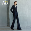 AD高级感黑色微喇裤秋季2026新款新中式盘扣西装套装醋酸西服外套 商品缩略图3