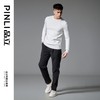 PINLI品立2024冬季新款圆领加绒加厚针织衫男士修身百搭打底毛衣GD243410465 商品缩略图1
