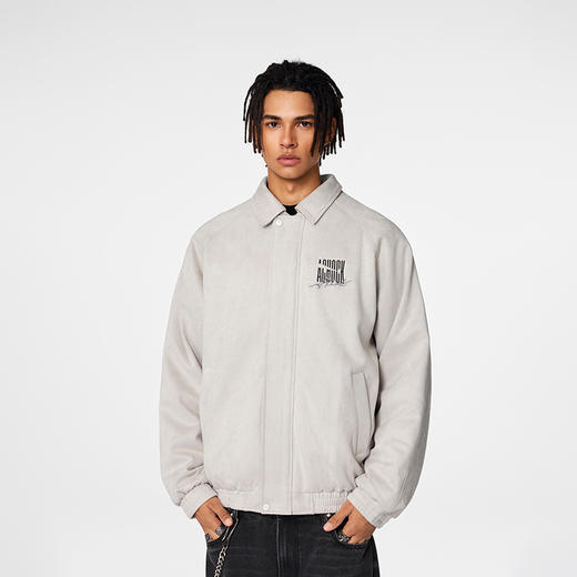 【Achock官方店】美式复古羽绒服男女新品潮牌麂皮绒翻领夹克外套 商品图3