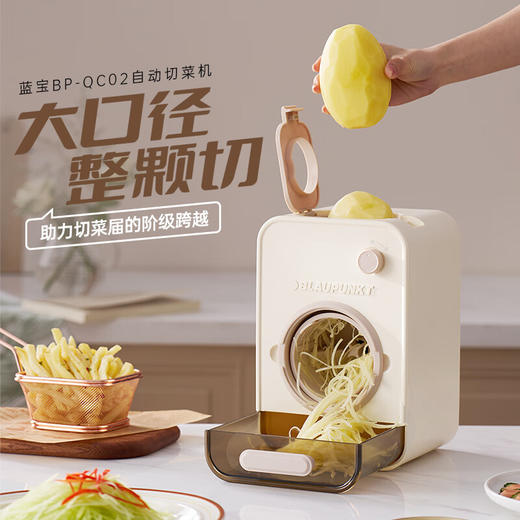 【小家电】蓝宝BLAUPUNKT全自动电动切菜机切菜神器多功能厨房家用能切片切丝土豆丝切碎机QC02 HF 商品图0