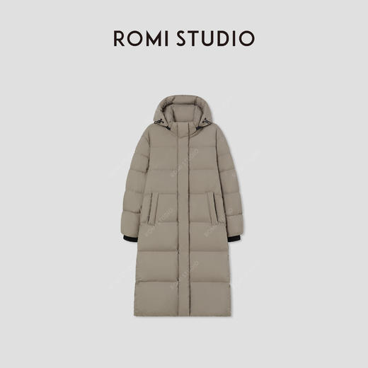 ROMI STUDIO“温暖过冬”90白鹅绒高克重哑光连帽羽绒服RW24WW70716 商品图0