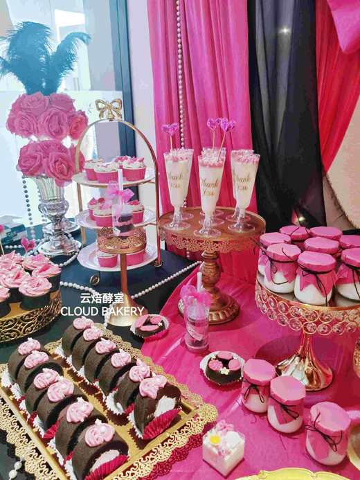 【甜品台定制案例展示】玫红芭比派对主题 商品图1