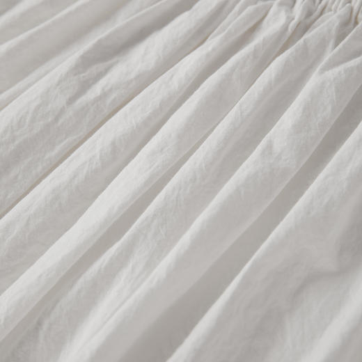 ROMI STUDIO “温柔独白” 100%长绒棉纸皱感磨毛盐缩半裙 421X5077 商品图5