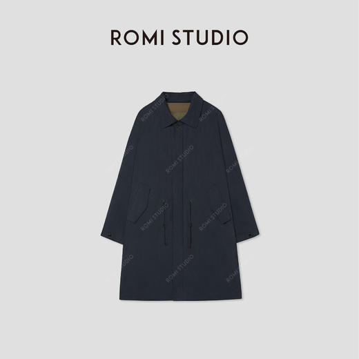 ROMI STUDIO“温柔有度”100%长绒棉砂洗内胆可拆卸外套RW24WWD0329 商品图0