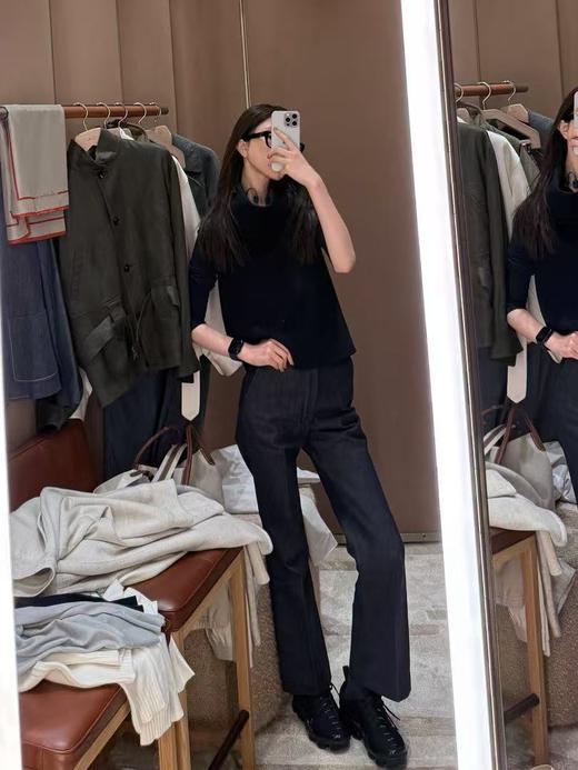 ROMI STUDIO“率性自我”100%欧洲进口棉微喇西装牛仔裤RW24AX81043 商品图1