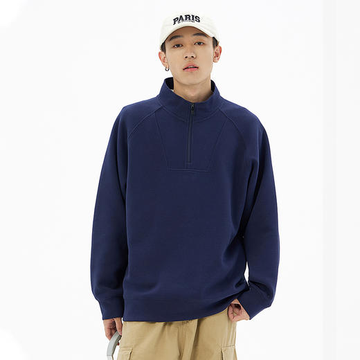 【大牌同款】【350G重磅拉链立领卫衣】男女款加厚棉质上衣 潮牌休闲耐磨加厚T恤 商品图3