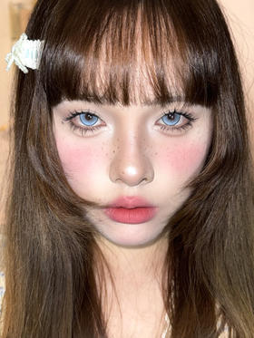 Mirage color（黎雾）半年抛美瞳 盐霜蓝莓 14.5mm