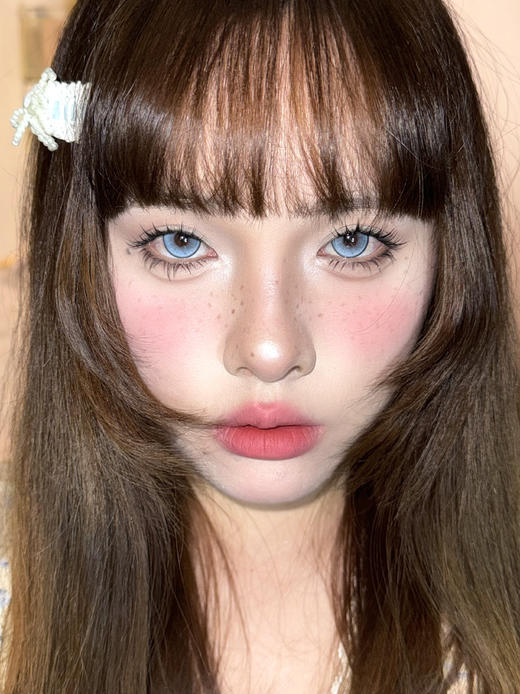 Mirage color（黎雾）半年抛美瞳 盐霜蓝莓 14.5mm 商品图0