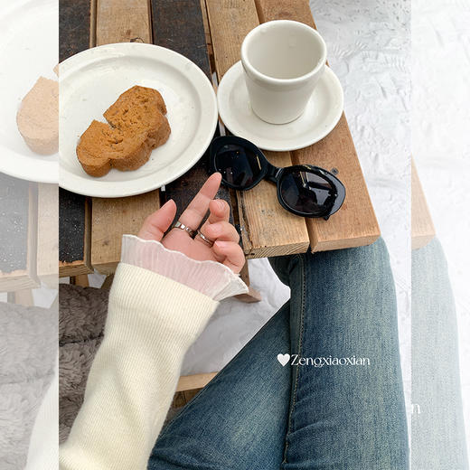 <曾小咸推荐>新品现货秒杀！卖完下架不再补 ！微信粉丝打折价！！蕾丝拼接打底衫 日常169.99/件 立减90 秒杀79.99/件！！小香风外套 日常259.99 立减120 秒杀139.99！！ 商品图1