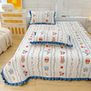 【牛奶绒床盖，温暖你生活の花边床单~】冬季新款牛奶绒宝宝绒床盖三件套 夹棉绗缝小花边 加厚保暖床上用品-QQ 商品缩略图0