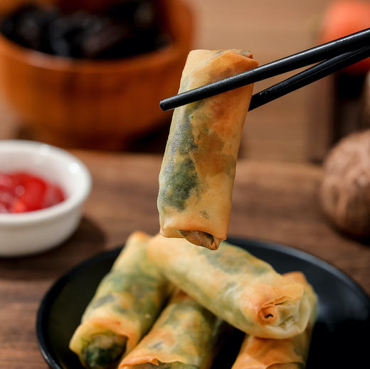 妙维根 香菇荠菜素春卷 云南金耳菌菇春卷 商品图5