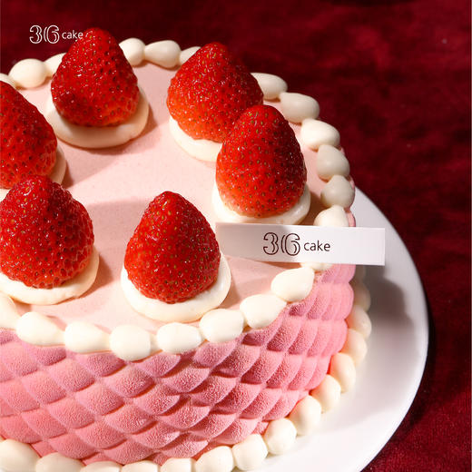 摩羯座.草莓菱格慕斯，可选6英寸 商品图1