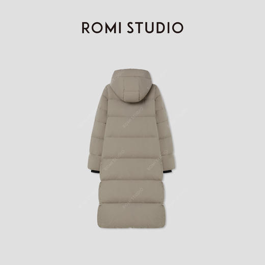 ROMI STUDIO“温暖过冬”90白鹅绒高克重哑光连帽羽绒服RW24WW70716 商品图1