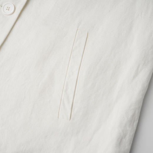 ROMI STUDIO“自我轮廓”斜纹亚麻棉混纺原生砂洗西装外套 24SSW779 商品图3