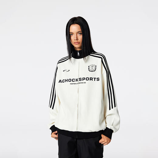 【Achock官方店】运动拉链夹克外套男女潮牌美式复古立领卫衣情侣 商品图1