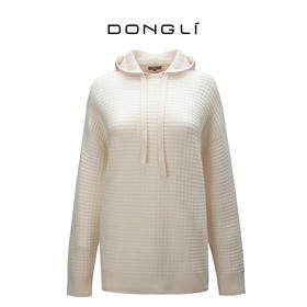 东黎 • 山羊绒女士秋冬休闲气质帽衫 3111