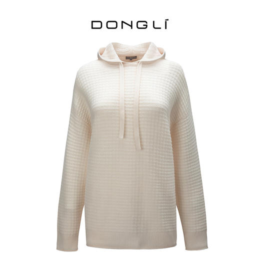 东黎 • 山羊绒女士秋冬休闲气质帽衫 3111 商品图0