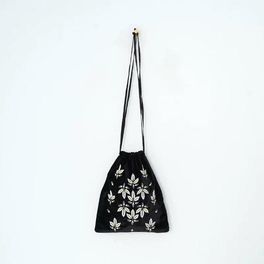 KHADI&CO 天鹅绒刺绣束口袋(ACORN Cotton Velvet Bag)2色可选 商品图2