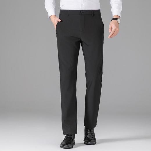 【奥粒绒】圣得西男士商务休闲裤子男秋冬年直筒加绒长裤 商品图1
