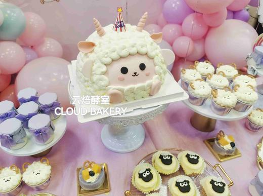 【甜品台定制案例展示】小羊生日紫色主题 商品图1