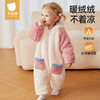 贝肽斯儿童连体睡衣秋冬季双面绒加厚保暖男女宝宝婴儿外出家居服 商品缩略图0