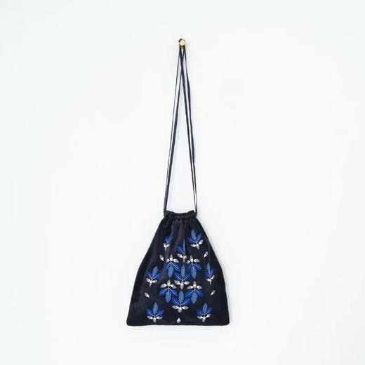 KHADI&CO 天鹅绒刺绣束口袋(ACORN Cotton Velvet Bag)2色可选 商品图1