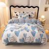 被窝里的小太阳【元气治愈！雪花绒四件套】冬季牛奶绒珊瑚四件套法兰绒床上用品床单双面加绒加厚被套三件套，升温速度快且保暖性好，温暖您整个冬日。ry 商品缩略图13