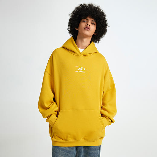 【Achock官方店】美式重磅小logo简约加绒卫衣情侣连帽上衣秋冬潮 商品图1