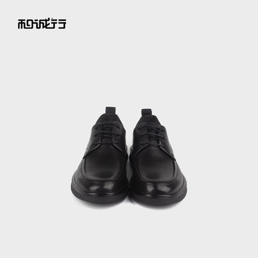 和诚行 2024秋冬新款百搭商务休闲皮鞋男系带舒适真皮皮鞋1690040 商品图2