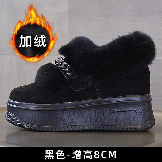 冬季新款棉鞋真毛真皮雪地鞋厚毛加棉雪地鞋内增高女鞋保暖 商品图4