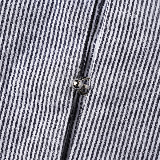 ROMI STUDIO“叹息桥头”100%棉衬衫式挂脖V领细条纹背心 24SST1074 商品图2