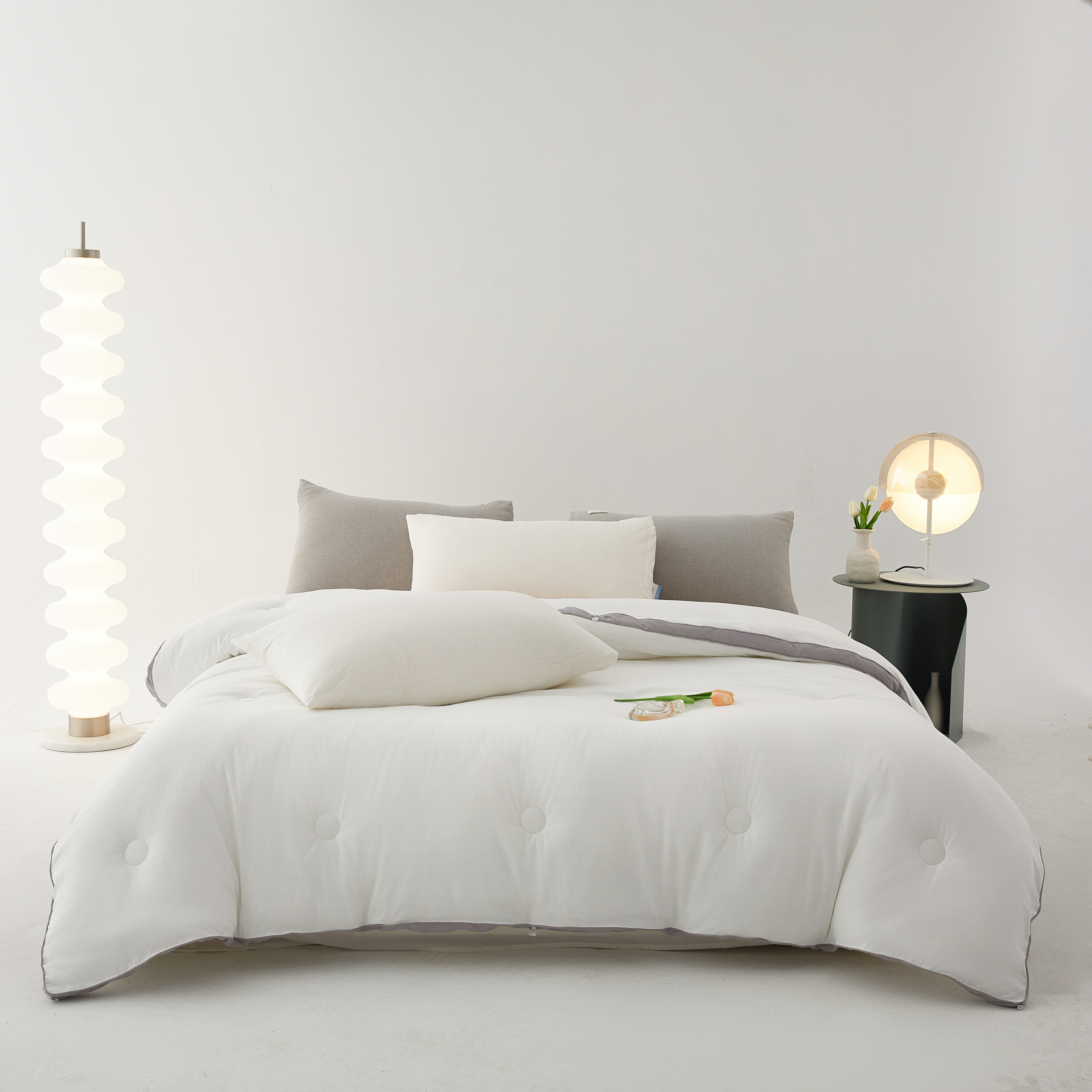 百富帝抗菌防螨舒柔冬被芯化纤保暖加厚单双人被子