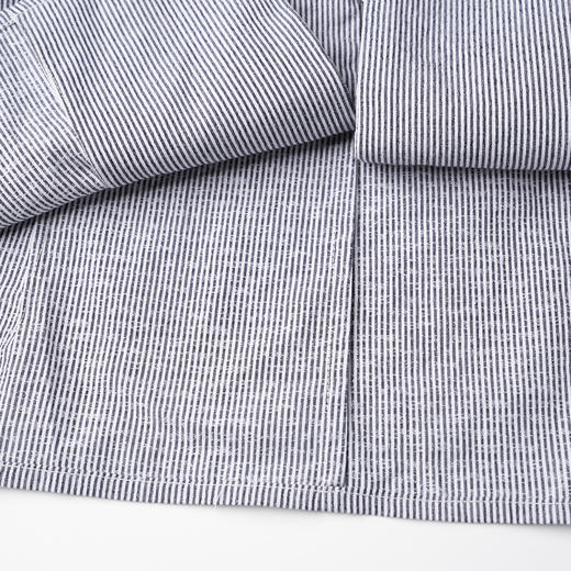 ROMI STUDIO“叹息桥头”100%棉衬衫式挂脖V领细条纹背心 24SST1074 商品图4