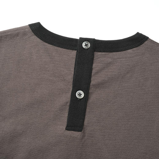 ROMI STUDIO ”美式复古“ 100%精梳棉后领扣无袖针织背心 421B6011 商品图3