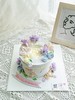 紫色浪漫花卉蛋糕（文字可改，请备注一下） 商品缩略图0