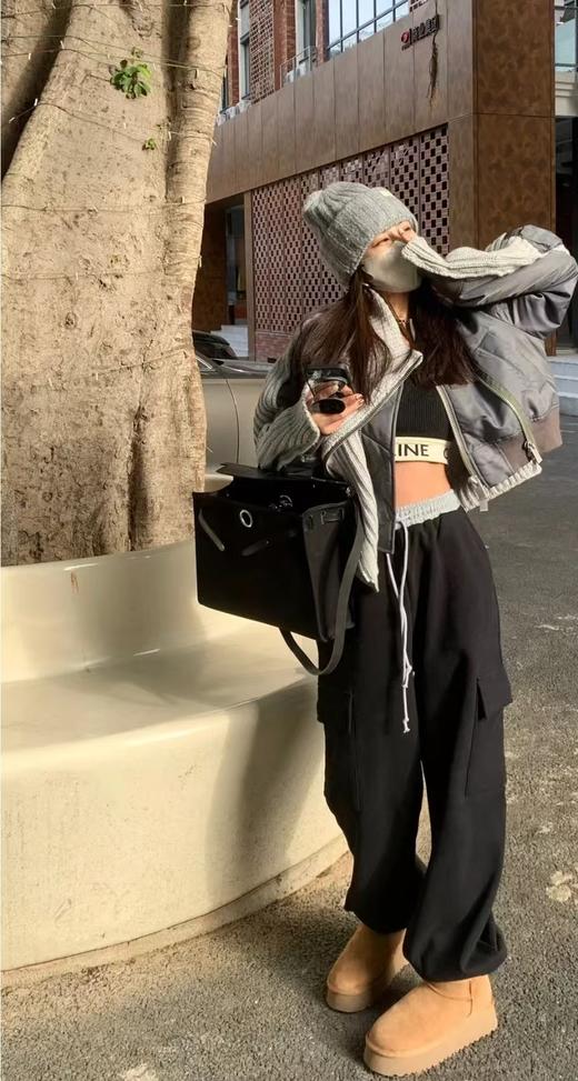 超火厚底雪地靴 加厚羊毛保暖雪地靴 时髦又百搭 商品图11