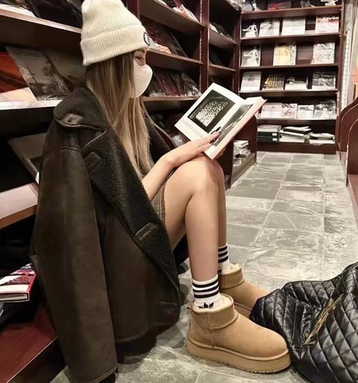 超火厚底雪地靴 加厚羊毛保暖雪地靴 时髦又百搭 商品图10