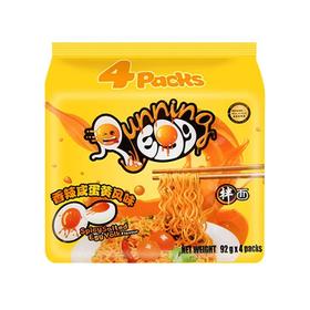 奔跑吧蛋蛋 香辣威蛋黄风味拌面(四连包) 368g/包