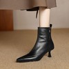 【预售5天】法式显瘦靴女新款秋冬季尖头细跟小跟短靴SLLK&sl-7858 商品缩略图3