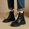 【预售5天】百搭厚底马丁靴女秋冬季新款松糕休闲加绒短靴CFE&C6072 商品缩略图1